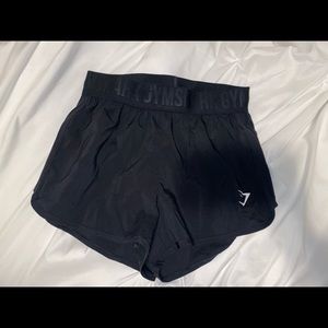 black gymshark shorts
